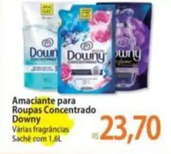 Amaciante para Roupas Concentrado Downy Várias fragrâncias Saché com 1,6L