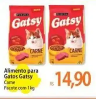 Alimento para Gatos Gatsy Came Pacote com 1kg