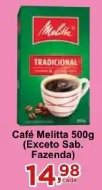 Rossi Supermercado Café Melitta 500g (Exceto Sab. Fazenda) oferta