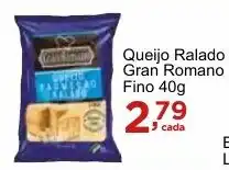 Rossi Supermercado Queijo Ralado Gran Romano Fino 40g oferta