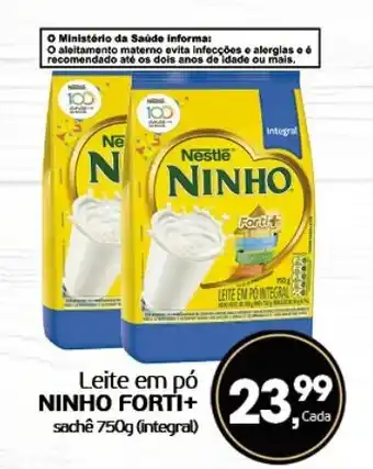 Cometa Supermercados Leite em pó NINHO FORTI+ sachê 750g (integral) oferta