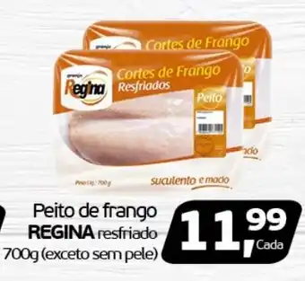 Cometa Supermercados Peito de frango REGINA resfriado 700g (exceto sem pele) oferta