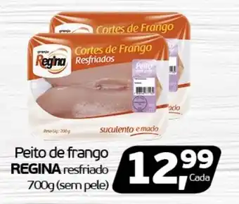 Peito de frango REGINA resfriado 700g (sem pele)