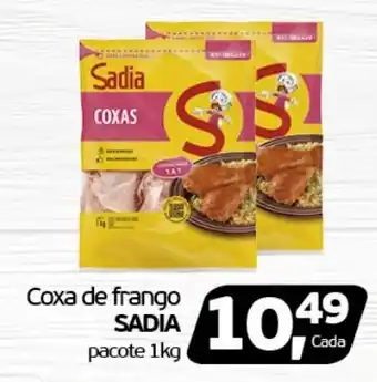 Cometa Supermercados Coxa de frango SADIA pacote 1kg oferta