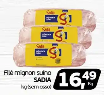 Cometa Supermercados Filé mignon suíno SADIA kg (sem osso) oferta