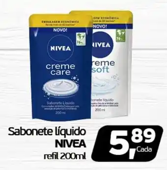 Cometa Supermercados Sabonete Líquido NIVEA refil 200ml oferta