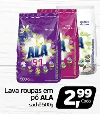 Cometa Supermercados Lava roupas em pó ALA sachê 500g oferta