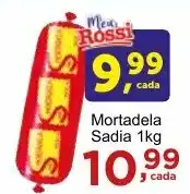Rossi Supermercado Mortadela Sadia 1kg oferta
