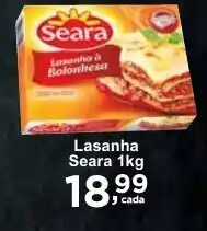 Rossi Supermercado Lasanha Seara 1kg oferta