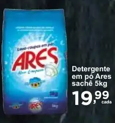 Rossi Supermercado Detergente em pó Ares sachê 5kg oferta