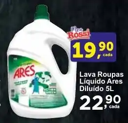 Rossi Supermercado Lava Roupas Líquido Ares Diluído 5L oferta