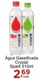 Rossi Supermercado Água Gaseificada Crystal Spark 510ml oferta