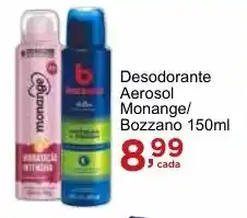 Rossi Supermercado Desodorante Aerosol Monange/ Bozzano 150ml oferta