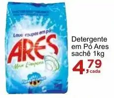 Rossi Supermercado Detergente em Pó Ares sachê 1kg oferta