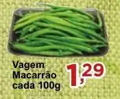 Rossi Supermercado Vagem Macarrão cada 100g oferta