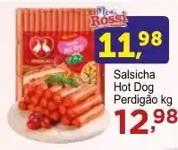Rossi Supermercado Salsicha Hot Dog Perdigão kg oferta