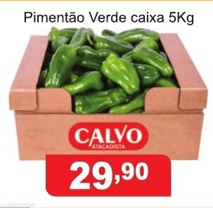 Pimentao Verde caixa 5kg