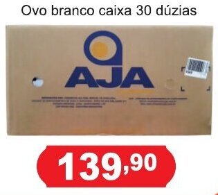 Calvo Atacadista Ovo Branco caixa 30 duzias oferta