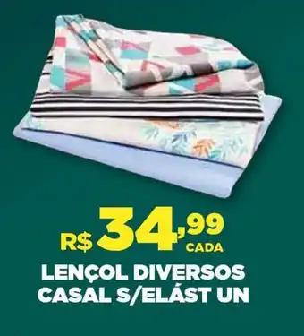 DB Supermercados LENÇOL DIVERSOS CASAL S/ELÁST UN oferta