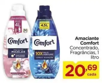 Amaciante Comfort Concentrado, Fragrâncias, 1 litro