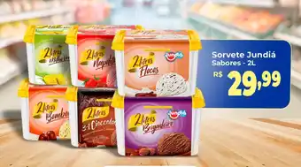 Supermercado Pastorinho Sorvete Jundiá Sabores - 2L oferta