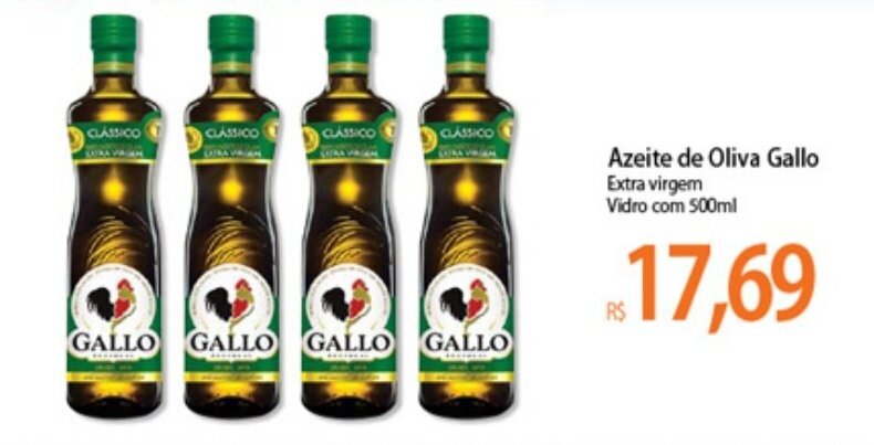 Azeite de Oliva Gallo 500ml oferta na Atacadão Azeite de Oliva Gallo 500ml oferta na Atacadão