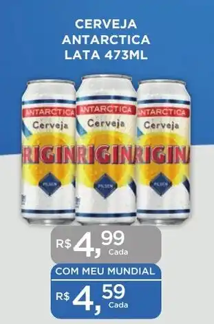 Supermercados Mundial CERVEJA ANTARCTICA LATA 473ML oferta