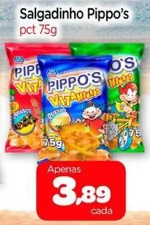 Nordestão Salgadinho Pippo's pct 75g oferta