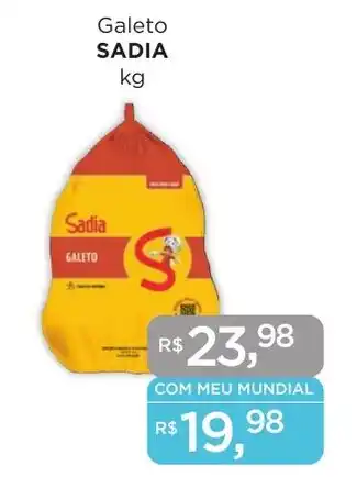 Supermercados Mundial Galeto SADIA kg oferta