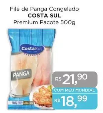 Supermercados Mundial Filé de Panga Congelado COSTA SUL Premium Pacote 500g oferta