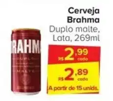 Carrefour Cerveja Brahma Duplo malte, Lata, 269ml oferta