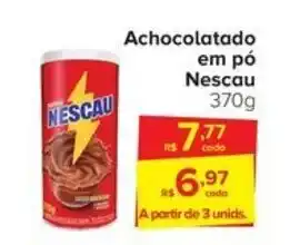Carrefour Achocolatado em pó Nescau 370g oferta