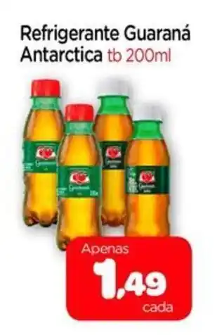 Nordestão Refrigerante Guaraná Antarctica tb 200ml oferta