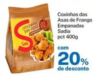 Nordestão Coxinhas das Asas de Frango Empanadas Sadia pct 400g oferta