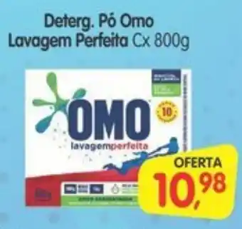 Cercadão Deterg. Pó Omo Lavagem Perfeita Cx 800g oferta