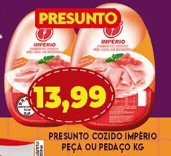 Supermercados Cristal Presunto Cozido Imperio peca ou pedaco 1kg oferta