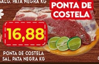 Supermercados Cristal Ponta de Costela Sal. Pata Negra 1kg oferta