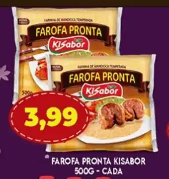Supermercados Cristal Farofa Pronta Kisabor 500g - cada oferta