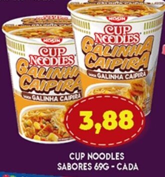 Supermercados Cristal Cup Noodles Sabores 69g - cada oferta