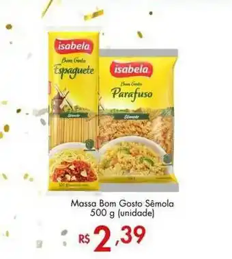 Massa Bom Gosto Sêmola 500g unidade
