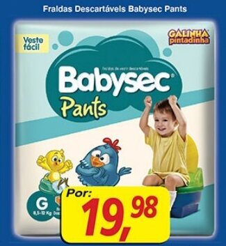 Supermercados Guanabara Fraldas Descartaveis Babysec Pants oferta
