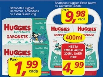 Shampoo Huggies Extra Suave ou Camomilla 200ml