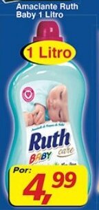 Supermercados Guanabara Amaciante Ruth Baby 1L oferta