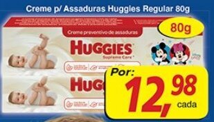 Supermercados Guanabara Creme p/ Assaduras Huggies Regular 80g oferta