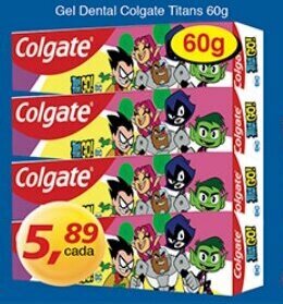 Supermercados Guanabara Gel Dental Colgate Titans 60g oferta