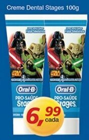 Supermercados Guanabara Creme Dental Stages 100g oferta
