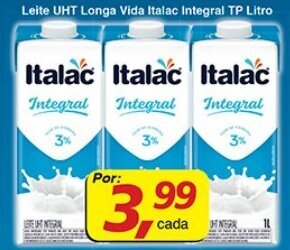 Supermercados Guanabara Leite UHT Longa Vida Italac Integral TP 1L oferta