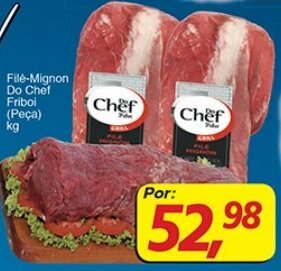 Supermercados Guanabara File-Mignon Do Chef Friboi (Peca) 1kg oferta
