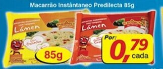 Supermercados Guanabara Macarrao Instantaneo Predilecta 85g oferta