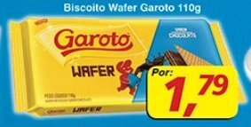 Supermercados Guanabara Biscoito Wafer Garoto 110g oferta